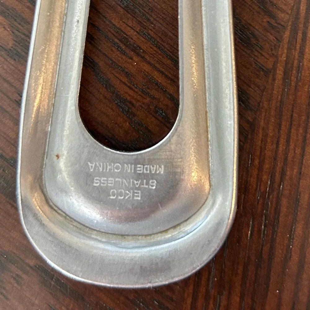EKCO 11.5 Inch Stainless Steel Slotted Spoon in Pristine Condition See Pictures